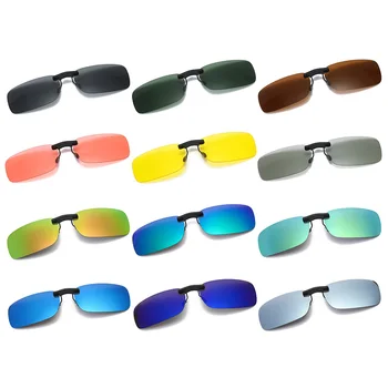 1pc Унисекс поляризиран клип на шофиране очила слънчеви очила дневно виждане UV400 обектив шофиране нощно виждане езда слънчеви очила клип