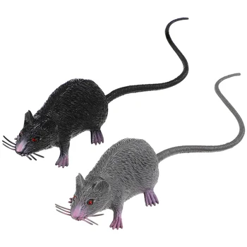 2 бр новост стоки плъх коледен подарък симулация модел Хелоуин шега фалшива мишка ужас