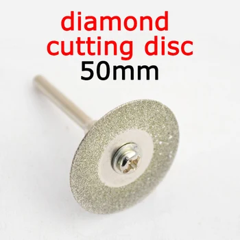 50mm Dremel диамантен диск за рязане Комплект аксесоари за ротационни инструменти с дорник 3.2mm