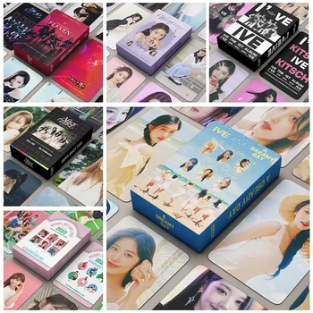 55PCS KPOP IVE LOMO Card Yujin Gaeul Wonyoung LIZ Rei Leeseo Photocards Photo Picture Postcard Photos Print Cards Fans Gifts