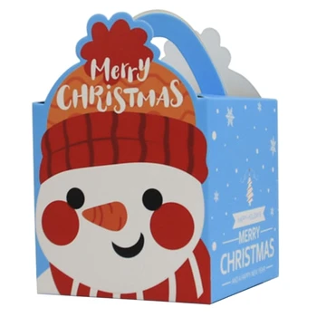 Cartoon подарък плодове лечение бонбони подаръци кутия за сватба Коледа подаръци бонбони подаръци сладкиши коледен фестивал парти лека кутия