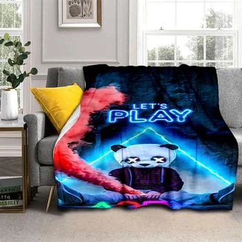 Colorful Anonymus Guy Mask хвърля одеяло супер мека карикатура kawaii одеяло за пътуване легла диван диван легло одеяло рожден ден