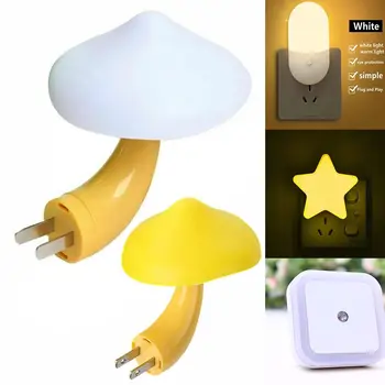 Creative EU Plug LED нощна светлина серия енергоспестяващи опазване на околната среда коридор стълбищно осветление спалня сън нощна светлина