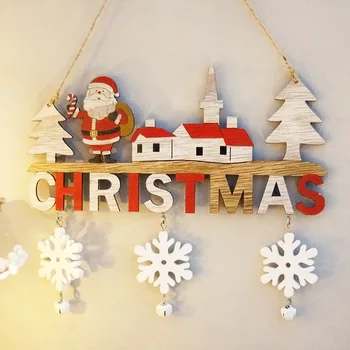 Creative Коледна украса Коледни висулки Начало Ресторанти Коледни дървени занаяти Декорации за врати Коледни подаръци