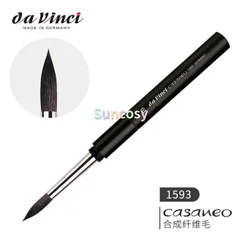 da Vinci Watercolor Series 1593 Casaneo Travel Round Brush, Casaneo New Wave Synthetic, за калиграфия и мастило и скициране