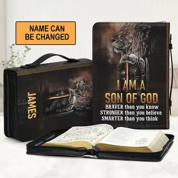 Fashion Armor Warrior Design Bible Cover Case Women Bible Storage Bag Practical Bible Carrying Case Christianity Prayer Gift New