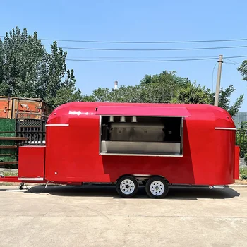 Food Catering Food Trailers Напълно оборудван Taco Truck Mobile Kitchen Pizza Coffee Cart BBQ Trailers Cheap Mobile Food Truck