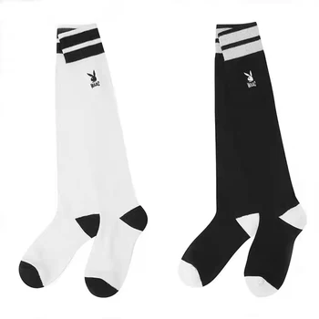 GOLF Чорапи Дамски нови бродирани лого Мода Жокер коляното чорапи голф спортове дишащи нехлъзгащи чорапи