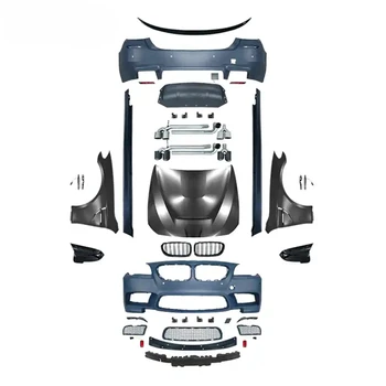 M5 Style Body Kit за BMW Серия 5 2010-2017 F10 PP Комплекти за тяло на бронята Странични прагове на калника и изпускателна тръба