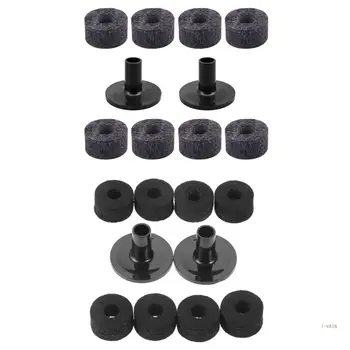 M5TC Черен сив барабан комплект резервни части 15 мм дебели филцови шайби и цимбални ръкави