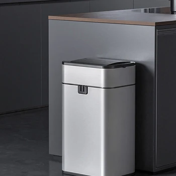 New 9/15/20L Smart индукция Charge боклук може да дома с капак тоалетна тоалетна кухня хол офис автоматично опаковане голям