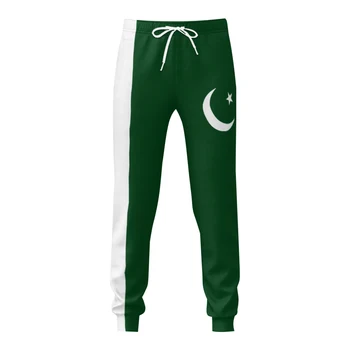 Pakistan Flag Мъжки панталони с джобове Джогъри за мъже Спортни ежедневни потни панталони с шнур