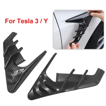 Side Camera Indicator Protection Cover Декорация Спойлер Прах Cover Car Camera Side Wing Panel Cover за Tesla Model 3 Model Y