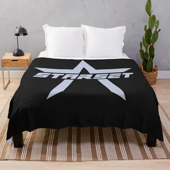 Starset дивизии лого Хвърли одеяло Утешител Пухкави Големи декоративни одеяла за хвърляне