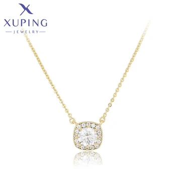 Xuping бижута чар огърлица мода популярен висулка с верига от светло злато цвят X000778401