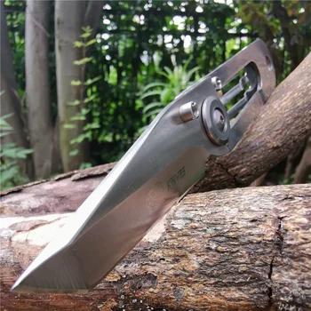 Висококачествен сгъваем джобен нож Тактически бойни ножове EDC инструмент - Добър за лов, къмпинг, оцеляване на открито и ежедневно носене
