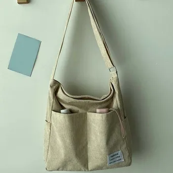 Жени Голям Crossbody чанта случайни ретро голяма пазарска чанта сгъваема класическа прашка чанта мека чанта за рамо пазаруване Hobo чанта