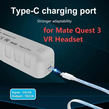 За Mate Quest 3 5000mAh Power Bank бързо зареждане батерия пакет с индикатор за захранване аварийни VR слушалки зареждане