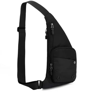 За външна мъжка прашка чанта чанта спортно рамо модерен случайни нови пътуване гърдите женски свободно време Crossbody пратеник мъжки пакет