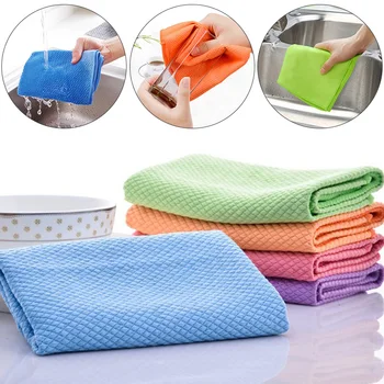 Кухня против мазнини избърсване парцали ефективни супер абсорбиращ микрофибър почистване кърпа дома миене чиния кухня почистване кърпа