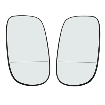 ляво + дясно странично крило огледало стъкло широк ъгъл за SAAB 9-3 93 190mm x 107mm ясно 2002-2010