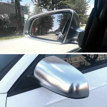Мат хром огледало капак обратно виждане странично огледало капачка S линия за Audi A4 B6 B7 A6 (2003-2007) S4