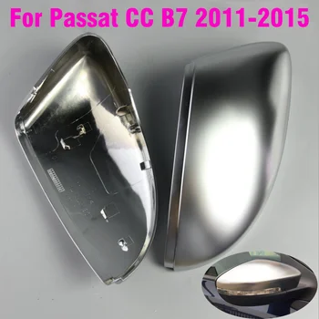 Матови хромирани капачки за огледала за VW Passat CC B7 Scirocco Jetta MK6 Euro Beetle Side Cover Replace 2010 2011 2012 2013 2014