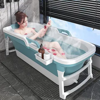 Модерни преносими вани Начало Сгъваема вана за възрастни Пот на цялото тяло Парен басейн за къпане Проста пяна гореща вана Вана за къпане за възрастни