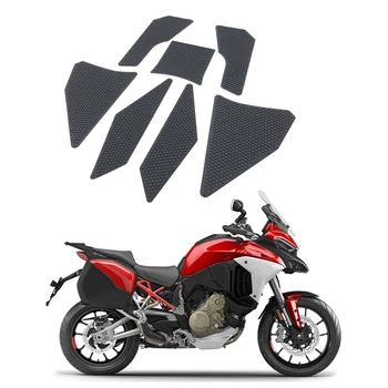 Мотоциклет резервоар за гориво подложка Стикери странична кутия коляното защитни стикери каучук за Ducati Multistrada V4 S 2021 2022 2023 Аксесоари