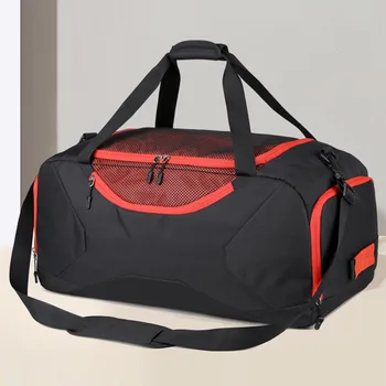 Мъже Лична чанта за пътуване с обувки Отделение Голяма пазарска чанта за фитнес Универсален с цип и дръжка Travel Gym Essentials аксесоари