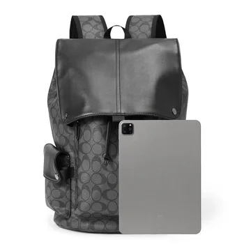 Нов бизнес случайни мъжки рамо чанта голям капацитет прилив пътуване раница мода тенденция студент ученическа чанта прилив