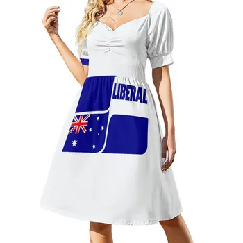 Нова либерална партия на Австралия Лого Рокля без ръкави елегантни дамски рокли продажба коктейлни рокли