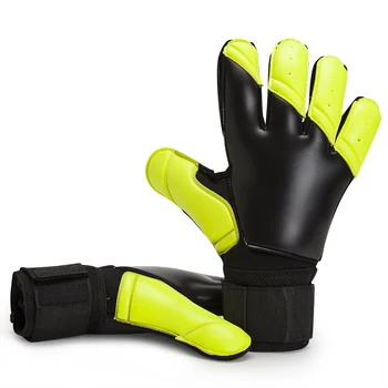 Нови латексови вратарски ръкавици със защита на пръстите Свалящ се пръст Удебелени футболни вратарски ръкавици размер за възрастни 8 9 10
