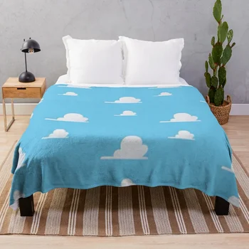 Облаци Стаята на Анди хвърля одеяло Изключително голямо хвърляне Меки плюшени карирани меки легла одеяла и одеяла