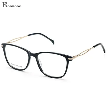 Овални очила за дамски ацетат оптичен метал късогледство синя светлина Oculos ярко оцветени очила рамка темперамент аромат