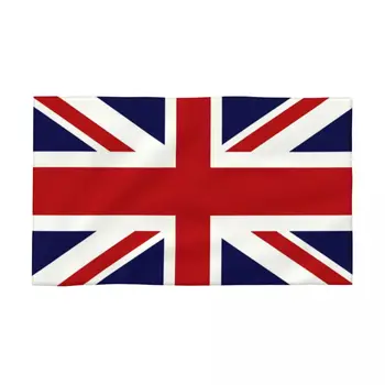 Персонализиран съюз Джак флаг на Великобритания баня душ спортна йога кърпа 100% Coton кърпи за лице