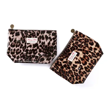 Производители Нова козметична чанта за измиване Мода Леопард водоустойчиви жени дами съединител чанта чанта 1бр