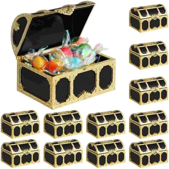 Сандъци със съкровища Кутии за бонбони Лечение на пиратски кутии Трик или лечение Сватба Birhtday бонбони подарък кутия Хелоуин парти декорация