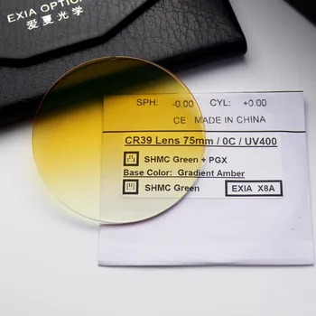 Слънчеви очила Лещи фотохромни сиви SHMC градиент оранжеви EXIA OPTICAL X8A серия