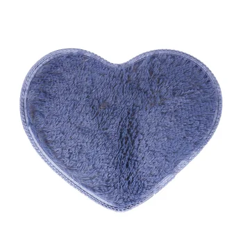 Сърце форма баня мат не-килим етаж мат открит вътрешна площ килим килим за трапезария спалня баня сив