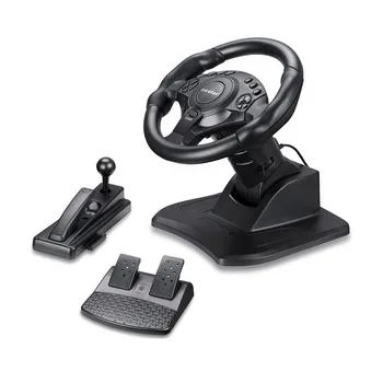 Състезателен волан с чувствителни педали с вибрации за ONE за PS4 за PS3 за Switch PC Android PC Gaming Wheel