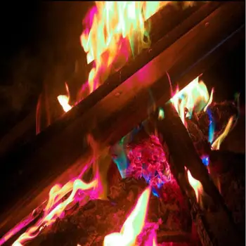 Фойерверки Инструменти за къмпинг на открито Еднороден цвят Метал Семейно парти парти декорации Цветно забавление Завладяващ огнен прах