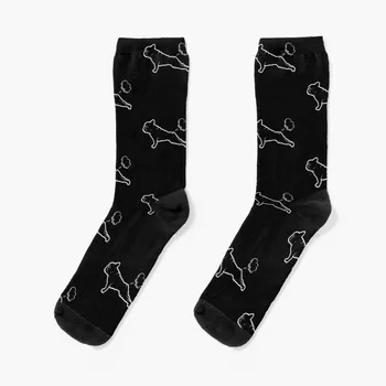Френски булдог йога Чорапи чорапи Мъжки чорапи за коледен футболен чорап Чорапи Жена Мъжки