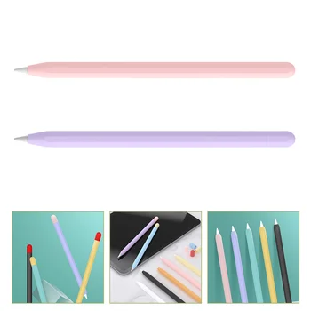 2pcs силиконов молив ръкав силиконова писалка покритие съвместим за Apple молив 2