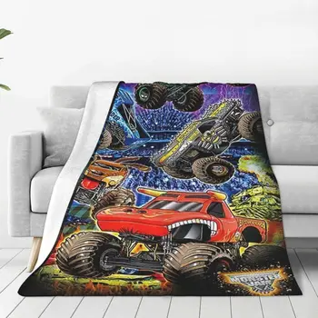 Класически чудовище конфитюр модел одеяла руно текстилен декор чудовище камион ултра-меки хвърлят одеяла за домашно пътуване покривки